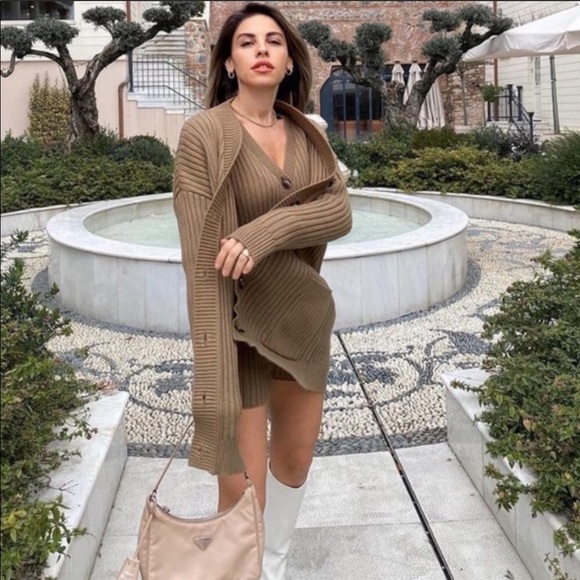 ZARA CABLE KNIT JUMPSUIT - Picture 3 of 6